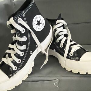 Converse Black and White High-Top Sneakers